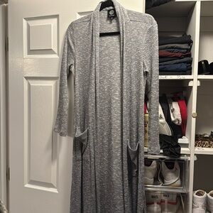 Bobeau long cardigan duster